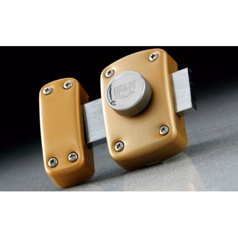 Verrou de porte bouton s'entrouvrant cylindre de 50 IFAM FRANCE 26500E