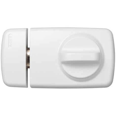 Verrou de porte complémentaire bouton rotatif Blanc - Abus 532702 7010 W