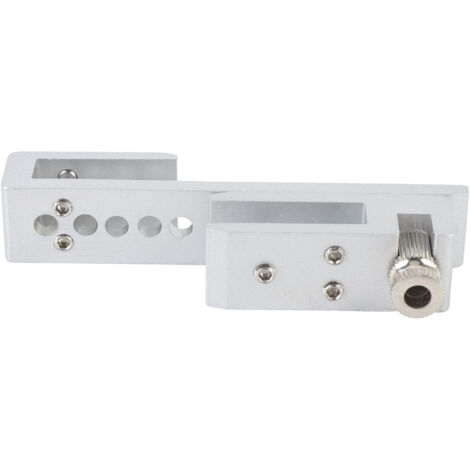 Verrou de porte coulissante à 12 trous, loquet de sécurité en métal pour maison, hôtel, salle de bain, cabine de douche sans cadre, argent, 12 mm / 0,5 po-AquaForge