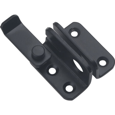 Verrou de Porte Coulissante Cadenas Moraillon Serrure de Porte Loquet de Verrouillage de Boucle Crochet Antivol, Finition Noire Mate en Acier Inoxydable