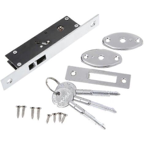 Verrou de porte coulissante en alliage d'aluminium durable 2024, verrou à crochet en forme de croix pour porte de service