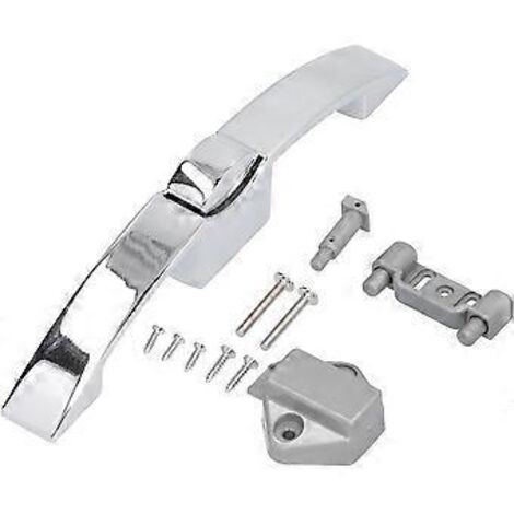 Verrou de porte de placard en alliage de zinc, verrou de sécurité pour porte de camping-car, caravane ou bateau (16,3 cm)