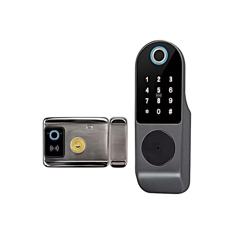 Verrou de porte en fer pour cours, électroniques, empreintes digitales, serrure de porte intelligente
