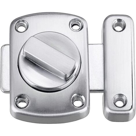 Verrou de porte, pêne dormant, verrou de porte de salle de bain/toilettes, loquet de porte d'armoire/de placard/de remise