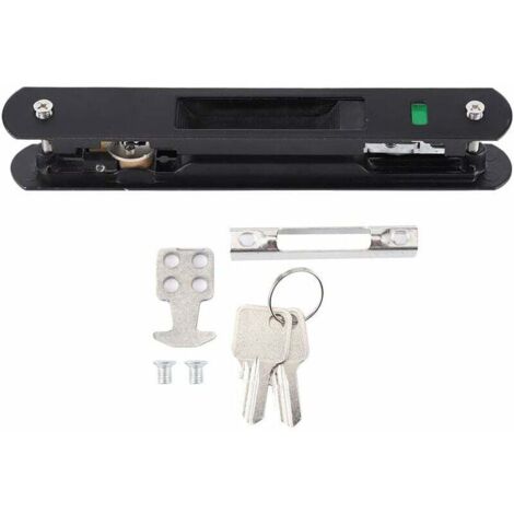 Verrou de Porte- Porte Coulissante Fenêtre Crochet Serrure Porte Mobile Moderne Simple Double Face Serrure pour La Maison
