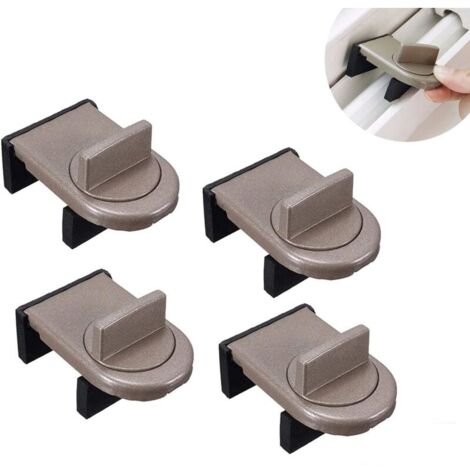 Verrou de sécurité pour fenêtre coulissante - 1 pièce - Fer - 6 x 3,7 x 2,3 cm