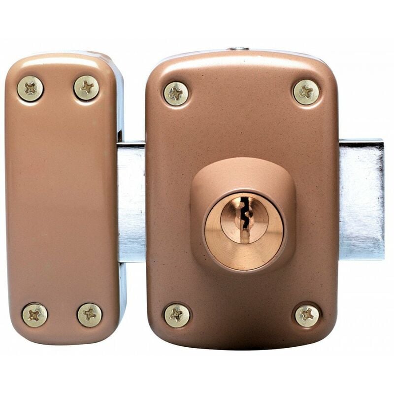 Verrou de sureté à cylindre double s'entrouvrant 45