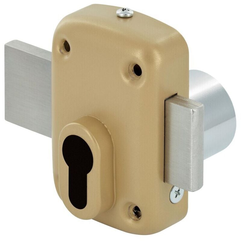 Coffre de verrou pour cylindre profilé Jaune/Doré 60 Époxy 95 mm 60