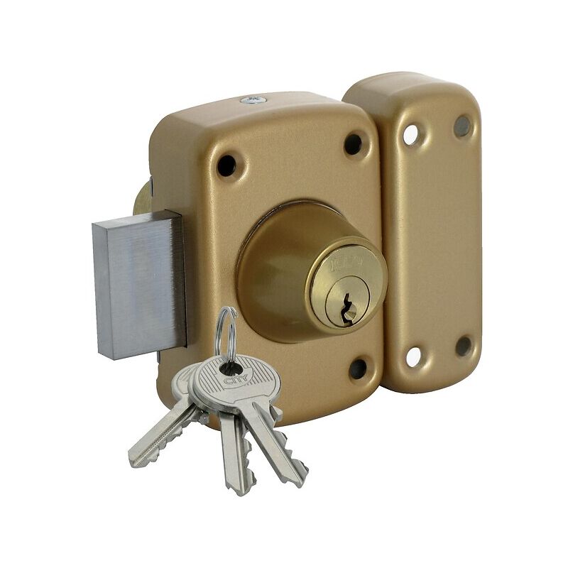 Verrou de sûreté Arnov type 160 à cylindre rond 45 mm double s'entrouvrant Iseo City