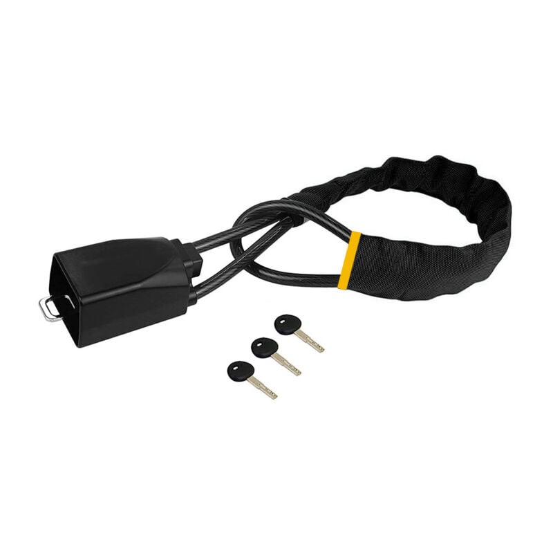Lifcausal - Verrou de volant, dispositif de verrouillage antivol universel pour ceinture de sécurité avec 3 clés pour voiture, suv, fourgonnette,