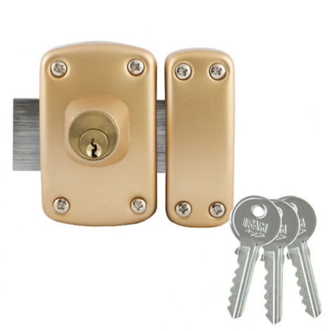 Verrou double cylindre série D5 60mm (3 clés) IFAM