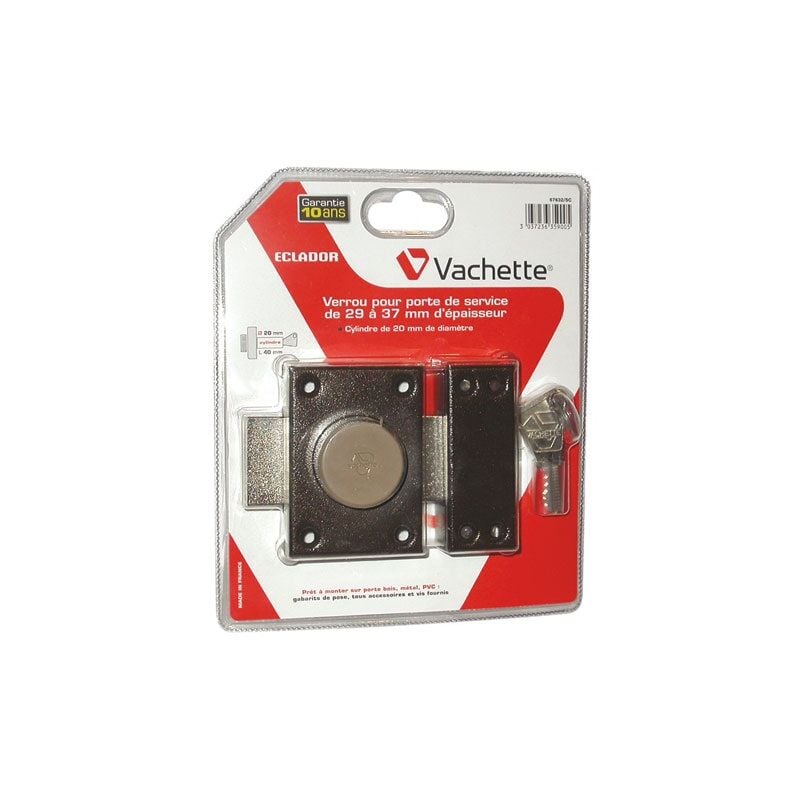 Vachette - Verrou eclador cylindre 40mm 67632 sc