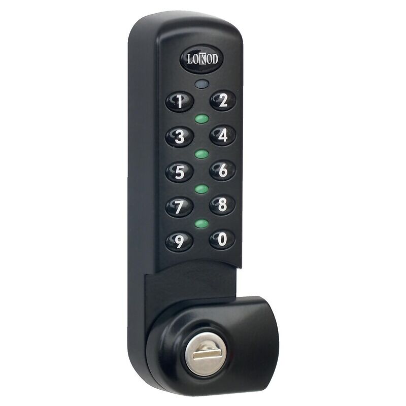 Verrou électronique autonome type Loker pour armoire et casier avec clé de secours. Livré avec 2 piles aa. Lokod