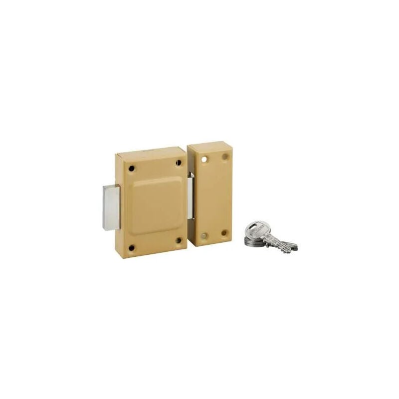 Verrou étendard sans bouton à cylindre 40 mm, epoxy bronze