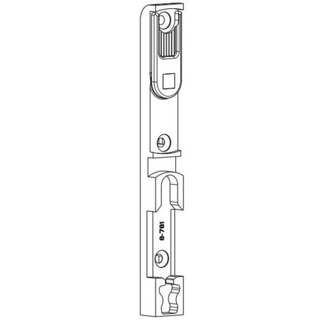 Verrou gâche FERCO 8 00781 00 0 1 pour semi-fixe 150 mm Argent