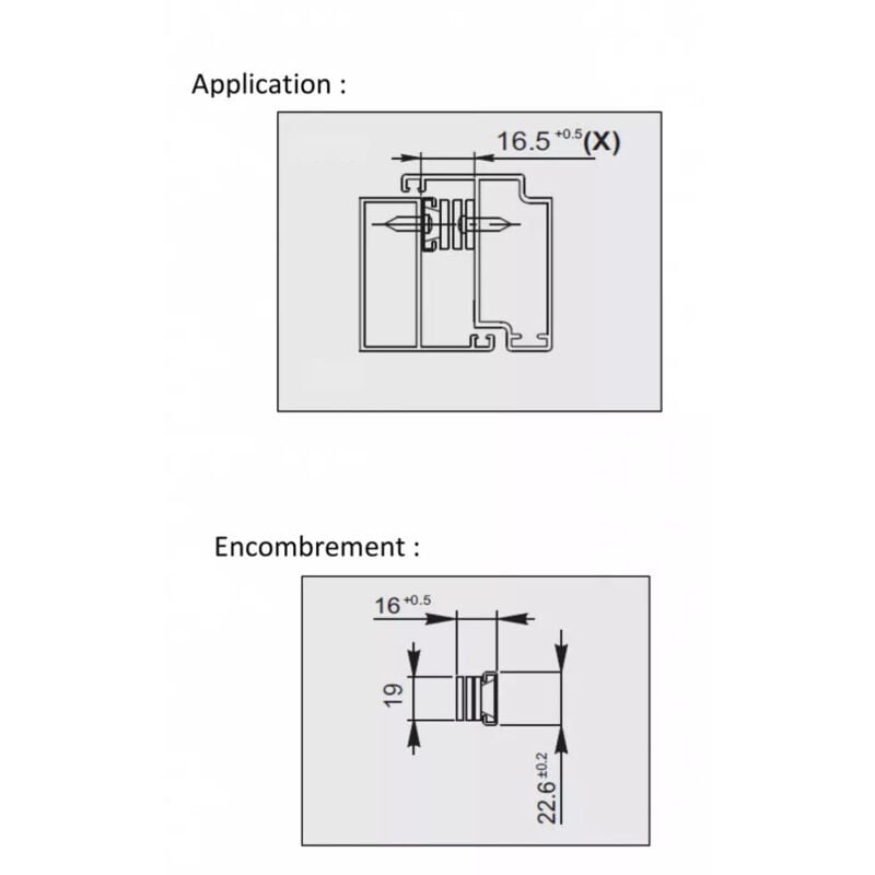 Verrou à levier finition noir 6401 pour coulissant menuiserie aluminium tfc - stremler