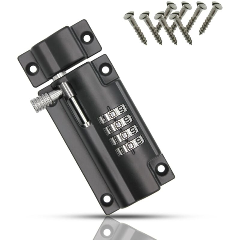 Verrou Fishtec Combinaison à 4 chiffres - Montage réversible droite/gauche