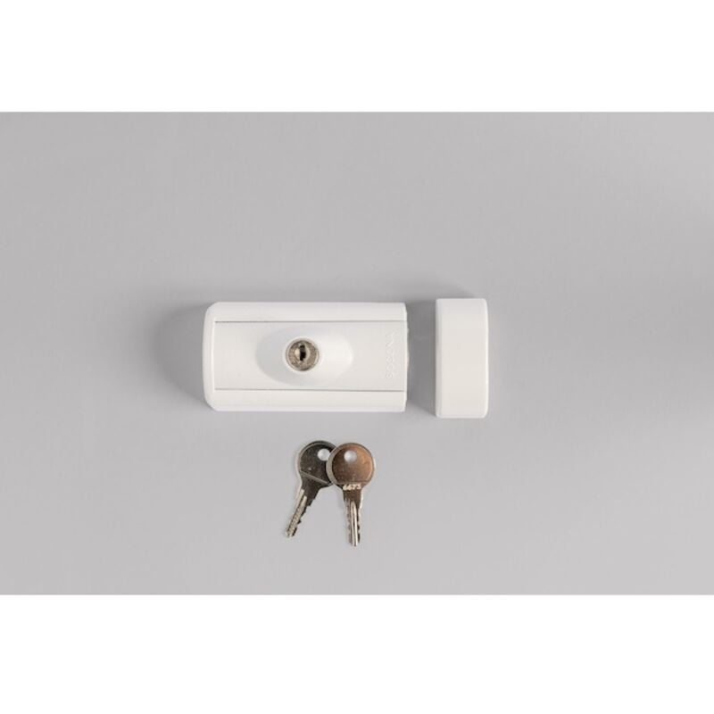 Verrou de sécurité pour fenêtre securit'lock - fermeture à clé - blanc Socona
