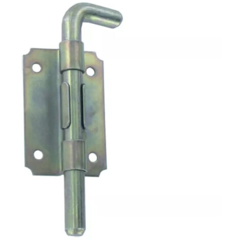 Verrou pistolet en acier ZN blanc - BURGAUD