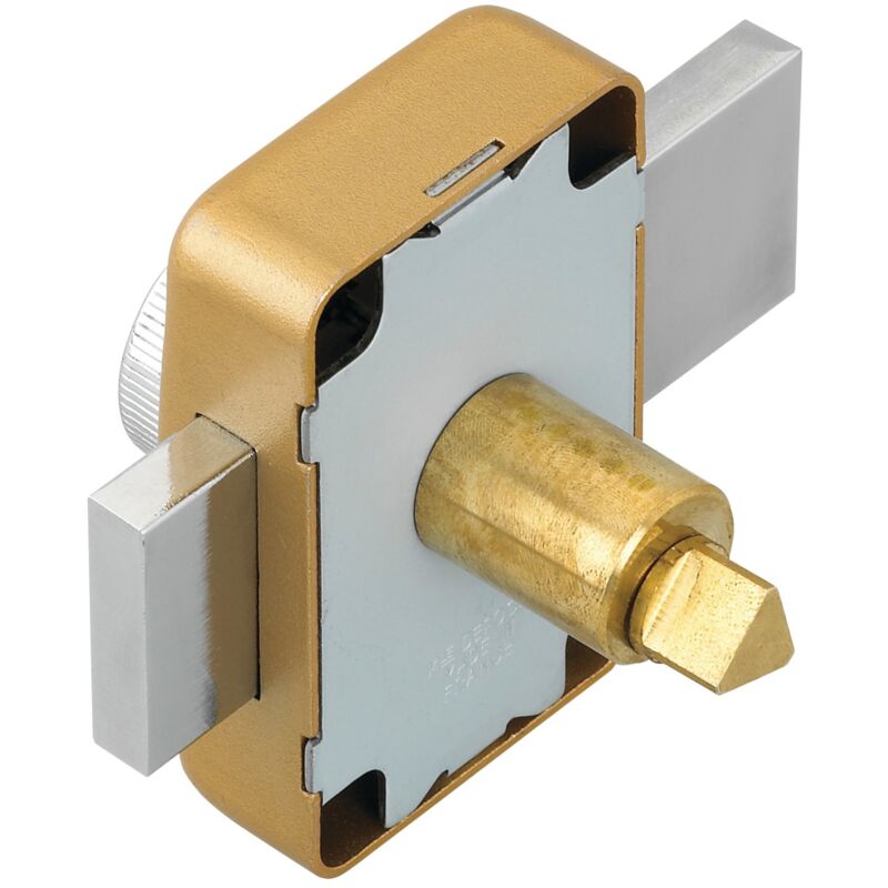 Verrou pompier à bouton + triangle 14mm cylindre 40mm – Couillet 570.14