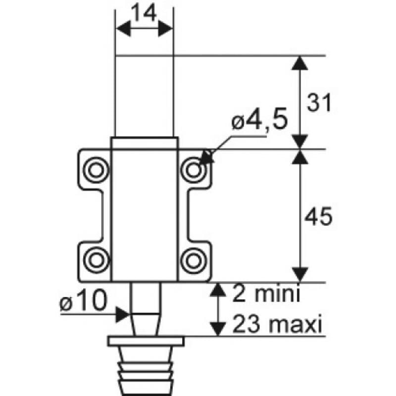 Torbel - Verrou sdo haut en composite et aluminium finition noir avec gâche et cale pour espagnolette rainurée