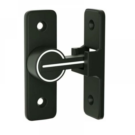 Verrou Serrure de Fermeture Porte Interieure Coulissante de Lumineux, 90° Loquet de Crochet a Porte Bascule, Boulon de Verrouillage de Boucle Moraillon Antivol, pour Porte, Fenêtre (90 Degrés)