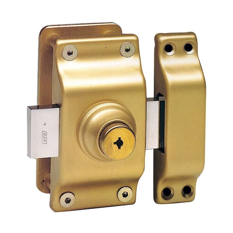 Bricard - Verrou super-sureté cuirasse double entrée sans bille bronze 3388.000