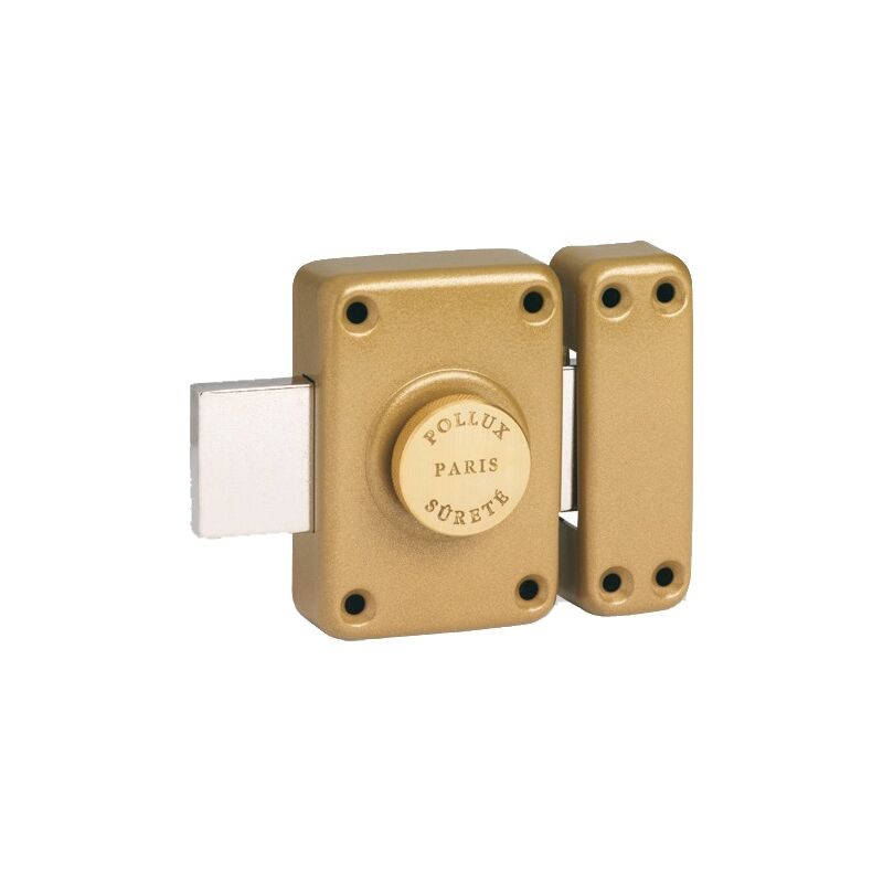 Verrou à bouton GHB 5 ailettes longueur 95 mm cylindre de 50 mm - POLLUX - 103515