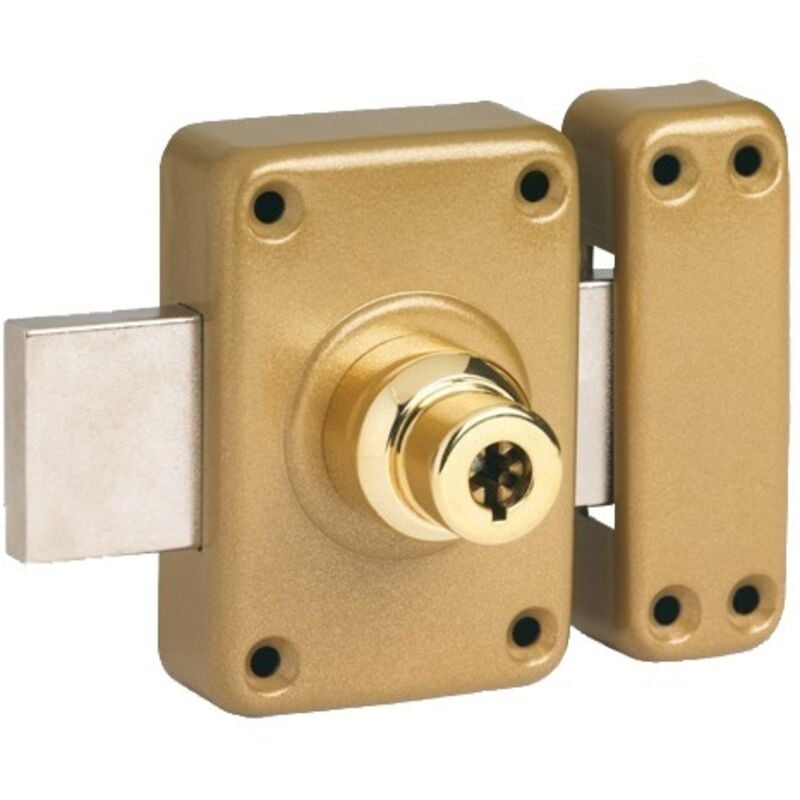 Verrou à double entrée ghb 5 ailettes longueur 95 mm cylindre de 40 mm Pollux 120514