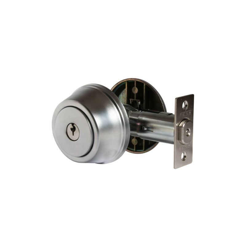 Talleres De Escoriaza - Verrou tubulaire à larder à bouton Varié Chromé mat