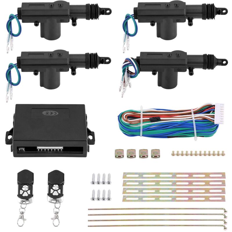 Tonysa - Verrouillage centralisé des Portes à Distance actionneur 12V 4 portes, serrure centralisée de porte voiture, centralisation voiture