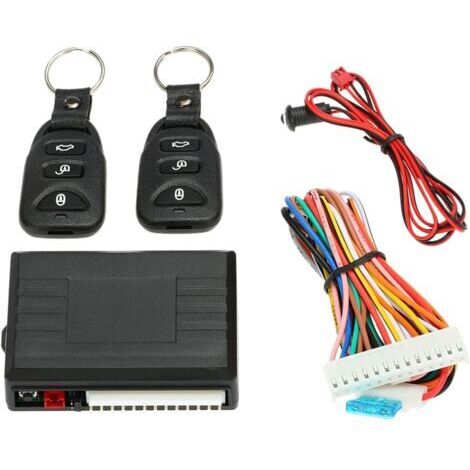 Verrouillage Centralisé, Kit de Boîtier de Télécommande Central Universel, Système d'entrée sans clé avec Serrure de Porte de Voiture avec Bouton de Déverrouillage du Coffre