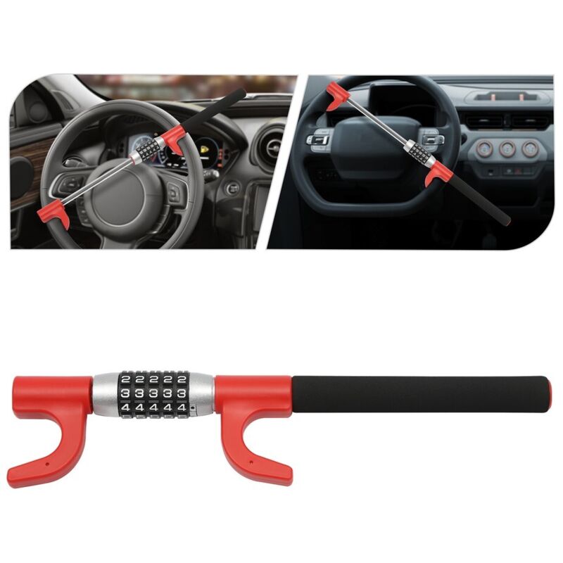 Verrouillage combiné du volant de voiture Verrouillage du volant à griffes Verrouillage du volant de voiture Camion Véhicule Antivol