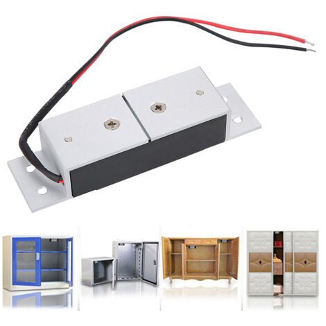 Verrouillage électromagnétique 60KG 12V pour portes, tiroirs et armoires, sécurité renforcée