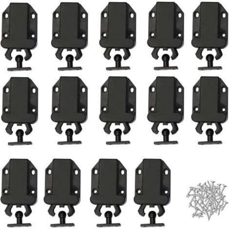 Verrouillage Tactile pour Placard et Cuisine 14 Pièces Noir Sécurité Optimale