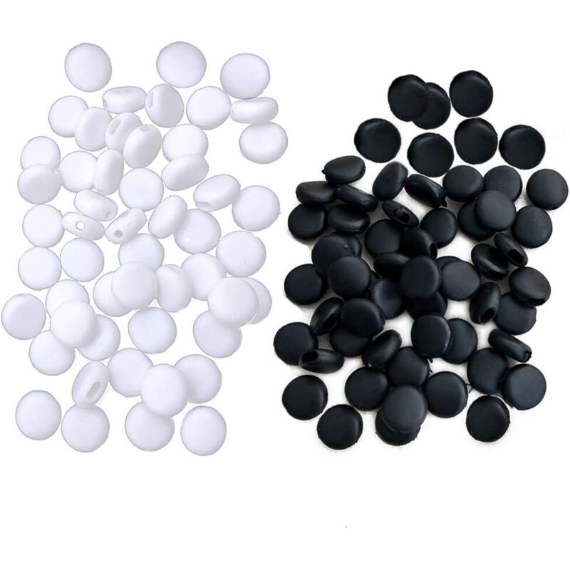 Verrous de cordon en silicone, 200 pièces de cordon élastique réglable Verrous de cordon Verrous de cordon Boucle de réglage de cordon pour cordons,