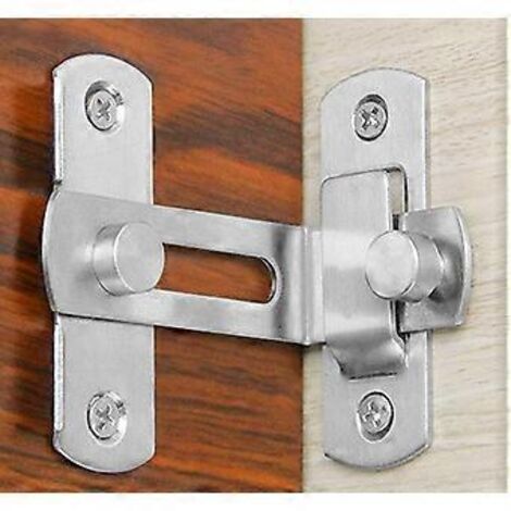 Verrous de porte à angle droit à 90 degrés, pênes de verrouillage incurvés, verrous à levier coulissants pour portes et fenêtres