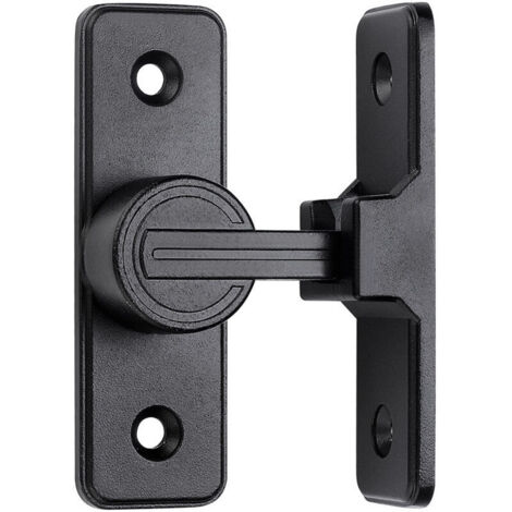 Verrous et loquets pour portes de grange coulissantes, loquets de porte à angle droit de 90 degrés, loquets de porte de sécurité à loquet basculant adaptés au jardin, à la salle de bain et à l'extérie