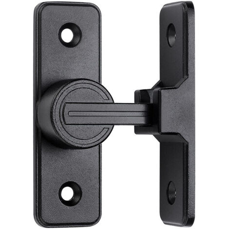 Verrous et loquets pour portes de grange coulissantes, loquets de porte à angle droit de 90 degrés, loquets de porte de sécurité à loquet basculant adaptés au jardin, à la salle de bain et à l'extérie