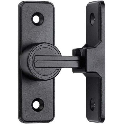Verrous et loquets pour portes de grange coulissantes, loquets de porte à angle droit de 90 degrés, loquets de porte de sécurité à loquet basculant adaptés au jardin, à la salle de bain et à l'extérie