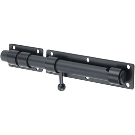 Verrous Loquet Porte Extérieur Loquet de Porte à Boulon Coulissant Verrou de Porte à Barillet Serrure avec Trou(Cadenas Non Compris)