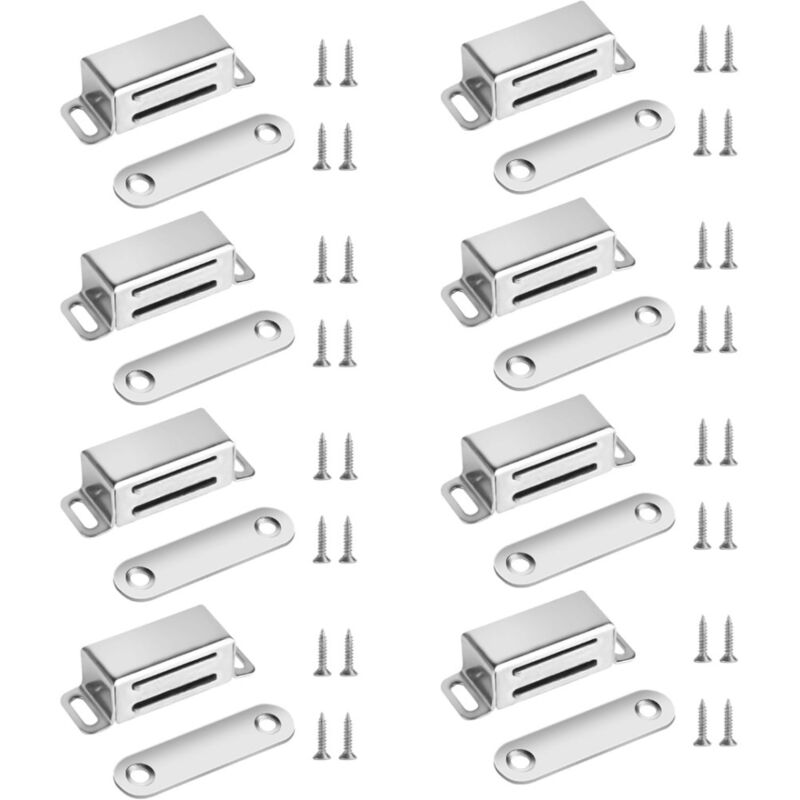 Verrous magnétiques pour armoire de cuisine, 8 serrures aimantées pour placards et penderies, système de fermeture sécurisé