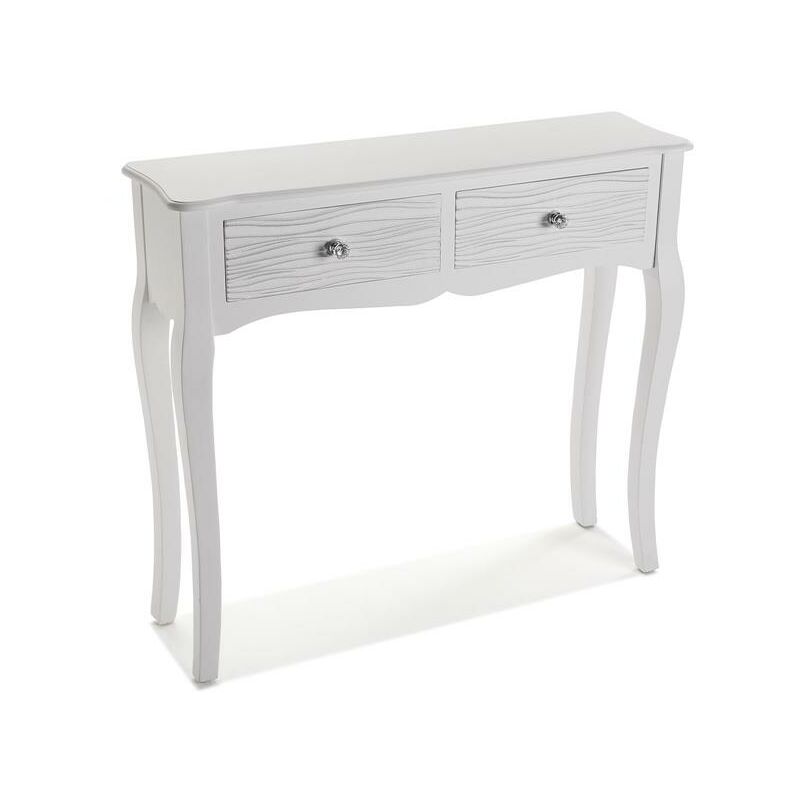 

Avery Mueble Recibidor Estrecho, Mesa Consola, 80x25x90cm - Blanco - Versa