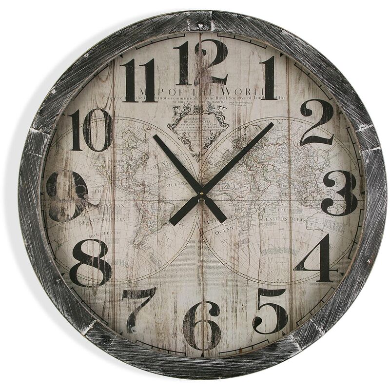 

Blackall Reloj de Pared Silencioso, 76,5x6,5x76,5cm - Gris - Versa