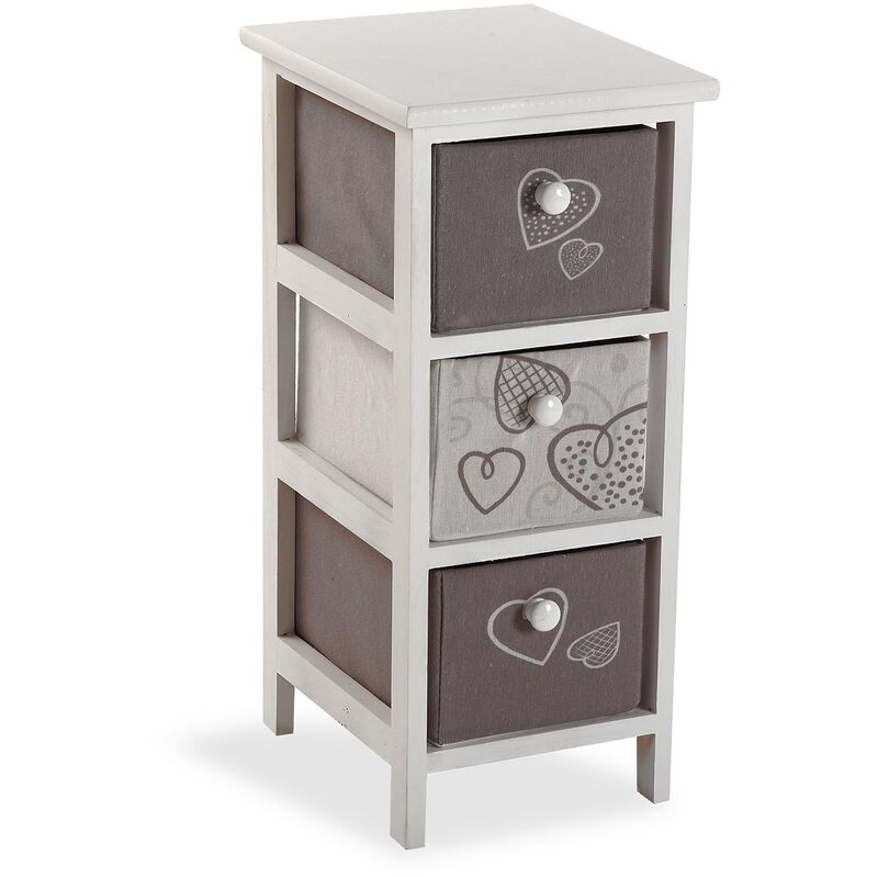 

Cozy Mueble para el Baño, 56x25x30cm - Gris y blanco - Versa