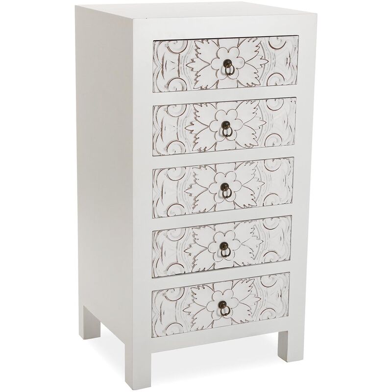 

Dybe Cómoda para Almacenaje, Sinfonier, 90x48x40cm - Blanco - Versa