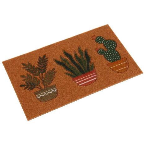 VERSA felpudo cactus 40x70 cm , Felpudo cactus 40x70x2 cm  Marca : versaNo lavarlo en lavadora. Modos limpieza: sacudir, usar aspiradora o cepilloIdeal para realzar cua