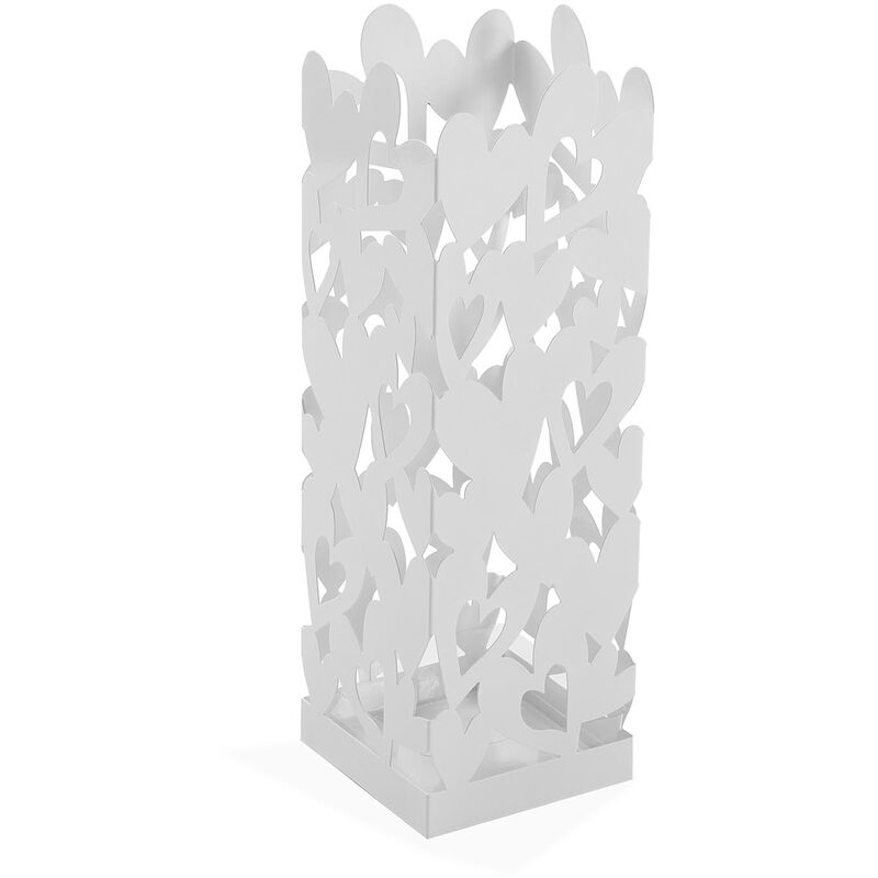 

Kamira Paragüero para la Entrada, Habitación o Hall, 49x15,5x15,5cm - Blanco - Versa