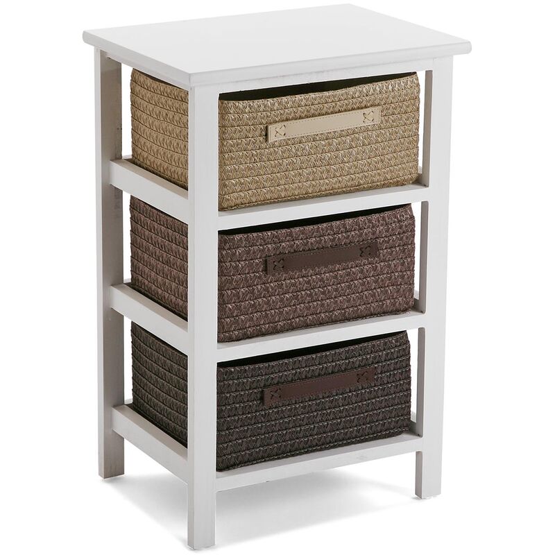 

Gavle Mueble para el Baño, 57x28x37cm - Marrón - Versa