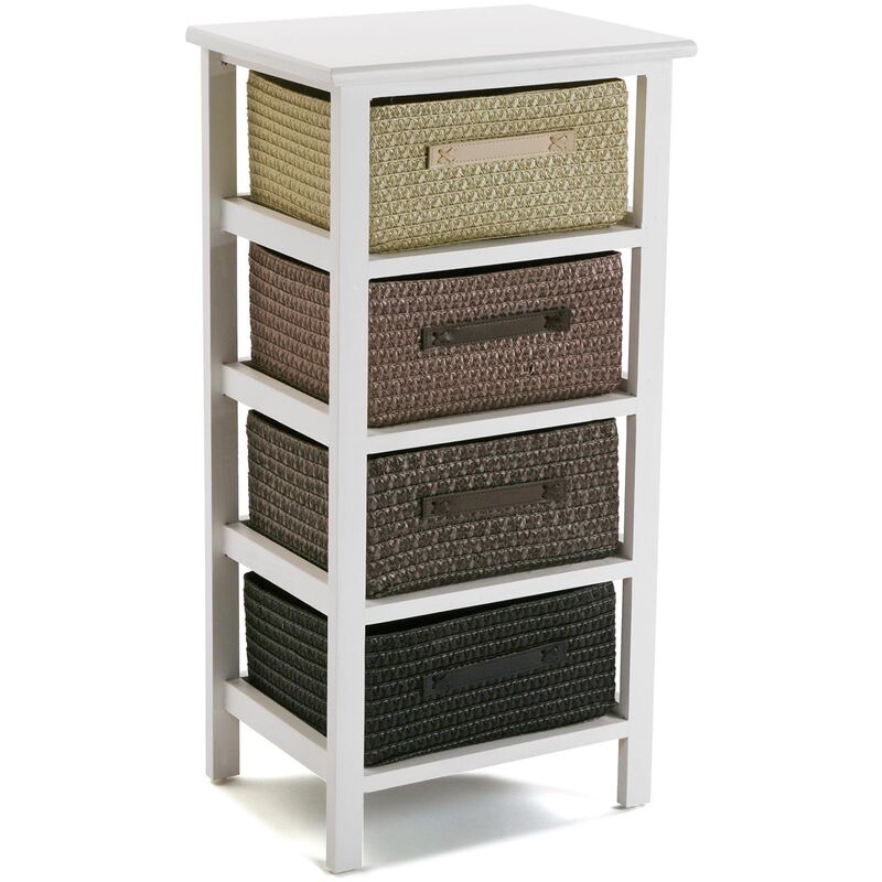 

Gavle Mueble para el Baño, 73x28x37cm - Marrón - Versa